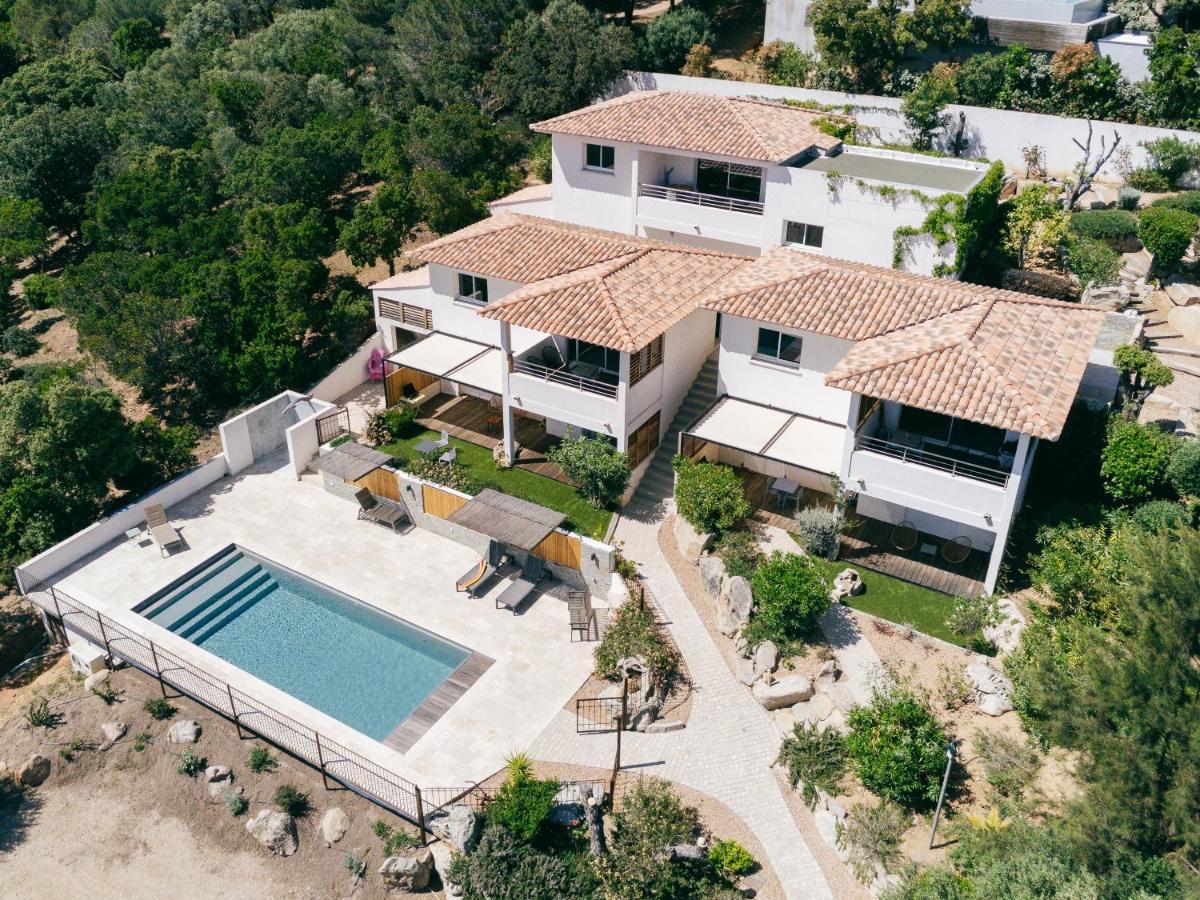 Tres Belle Residence Vue Mer Et Piscine Chauffee - Baccalocation Porto-Vecchio  Exterior photo